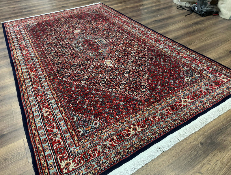 Indo Persian Bijar Rug 6x9, Hand Knotted Wool Carpet by Jewel Rugs