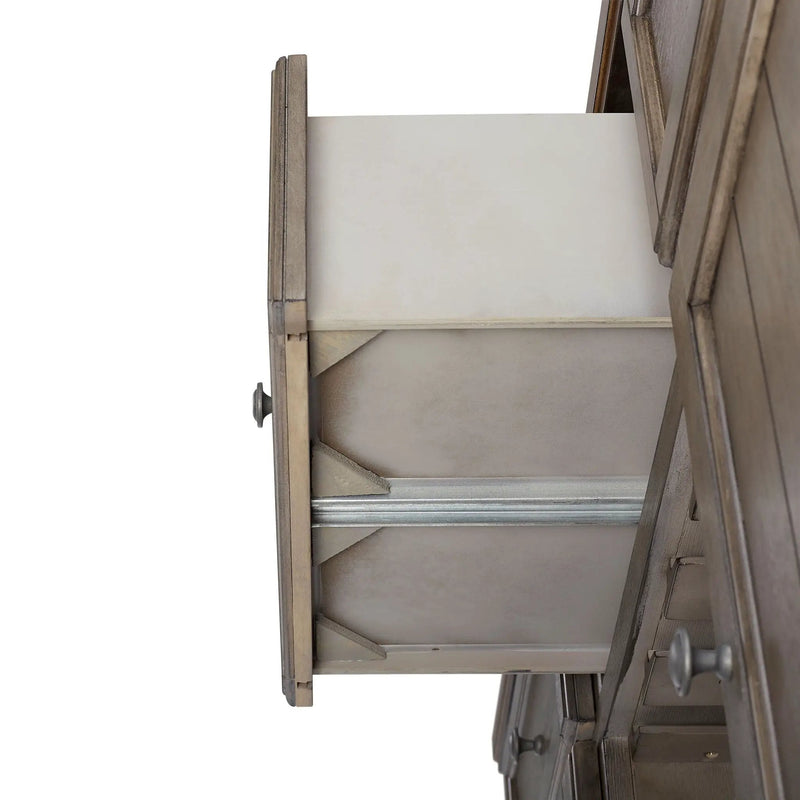 Rustic 2 Tone Sever With Powerpack - Gray by Unique Piece Furniture