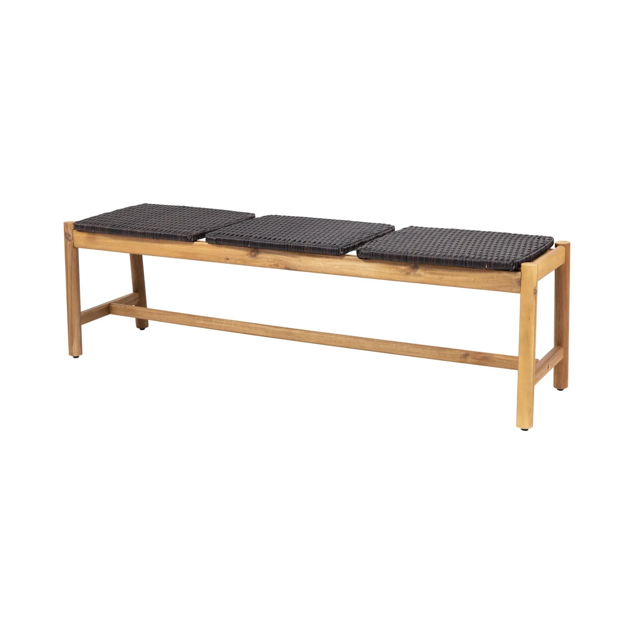 Cambria Rustic 3 Seater Bench - Teak by HouseOfZazla