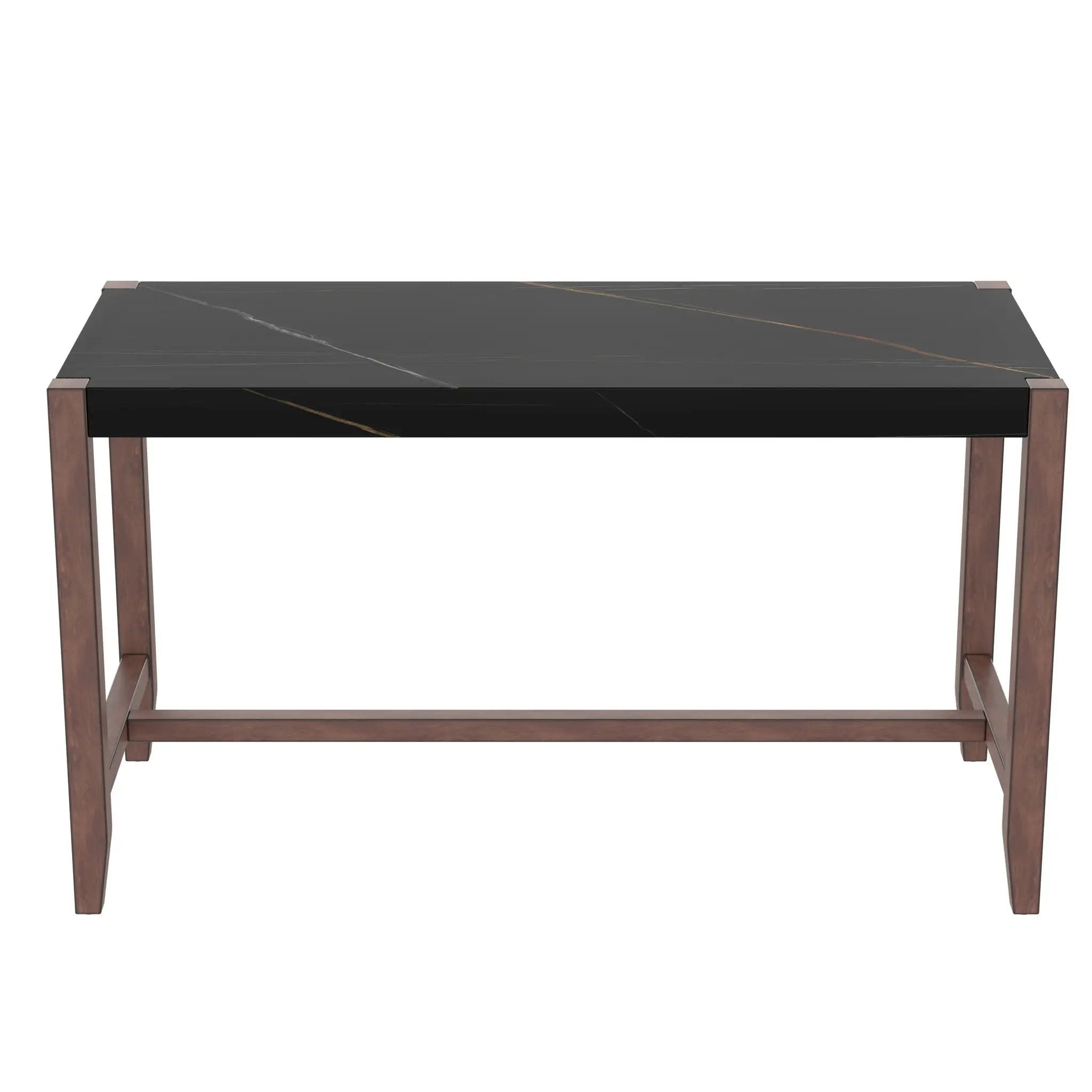 5 Piece Counter Height Dining Set, Bar Table With 4 Upholstered Chairs by HouseOfZazla