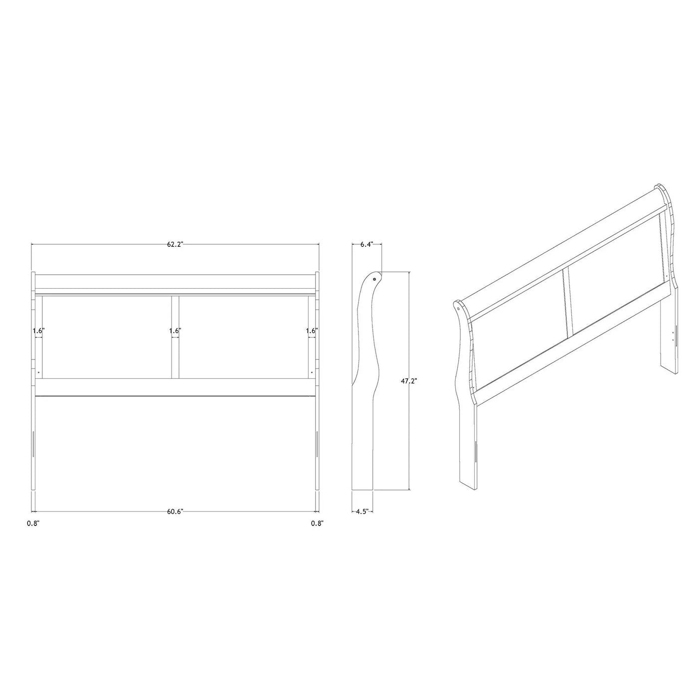 Charlston - 5 Piece Bedroom Set With LED Headboard by Unique Piece Furniture