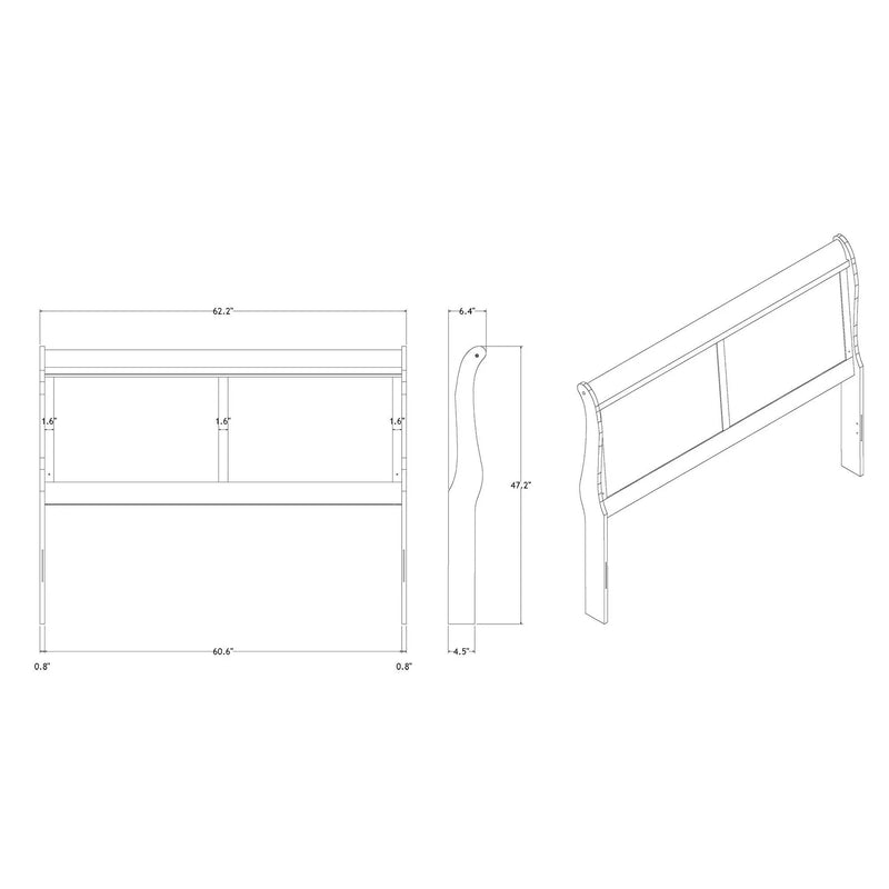 Charlston - 5 Piece Bedroom Set With LED Headboard by Unique Piece Furniture