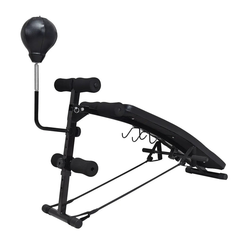 Adjustable Incline Curved Workout Fitness Sit Up Bench by DirectDeals