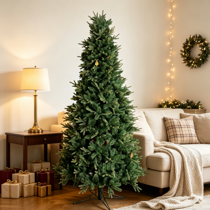 6.5 FT Slim Realistic PE/PVC Hybrid Christmas Tree by HouseOfZazla
