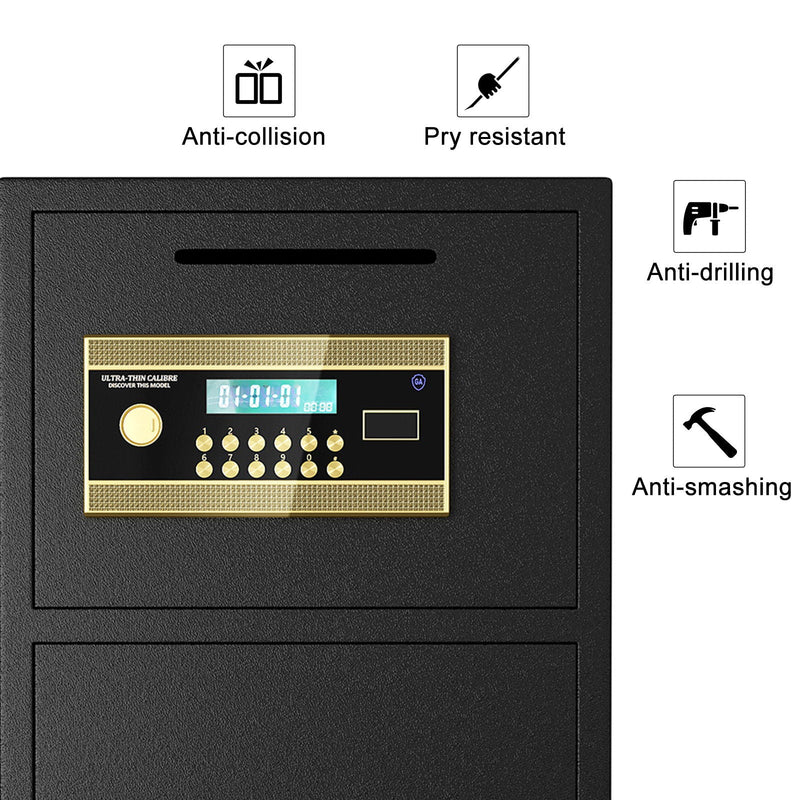 Large Double Door Coin Operated Safe, Digital Security Safe With Fireproof And Waterproof Bag by HouseOfZazla