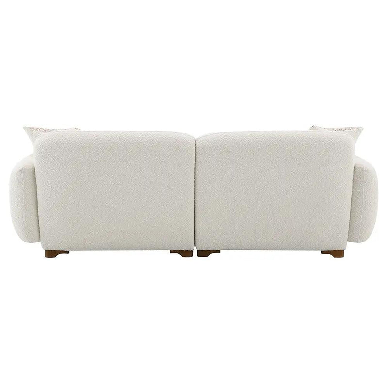 Darius - Sofa With 2 Pillows - Beige Boucle by Unique Piece Furniture