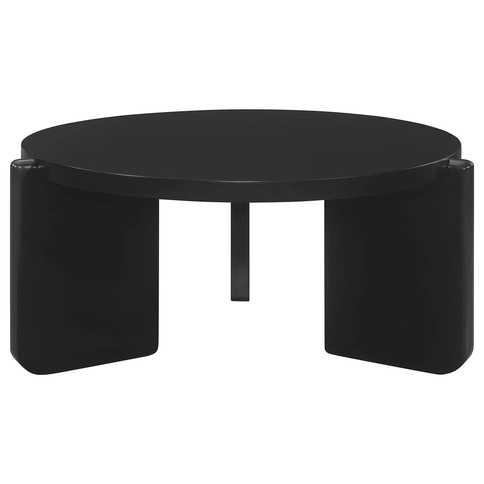 Cordova 3-piece Solid Wood Coffee and End Table Set Black by Unique Piece Furniture