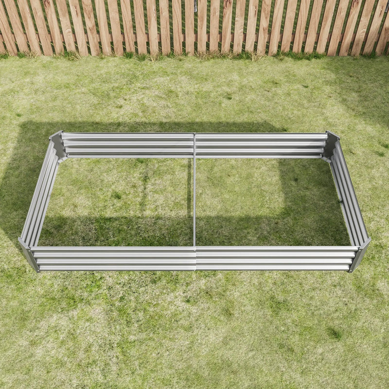 Raised Garden Bed Kit - Metal 7.6x3.7x0.98 ft by HouseOfZazla