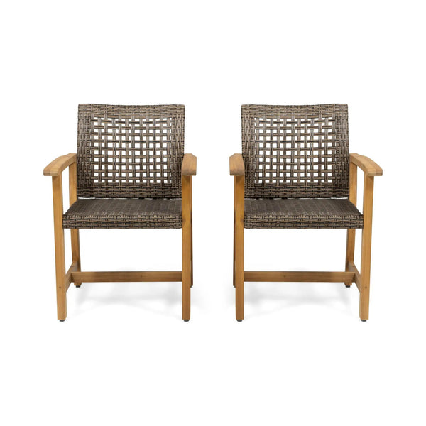 Hampton Dining Chair Set of 2 - Brown