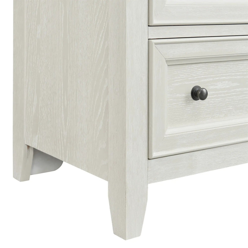 6 Drawer Chest With Knobs And Smooth Slides by HouseOfZazla