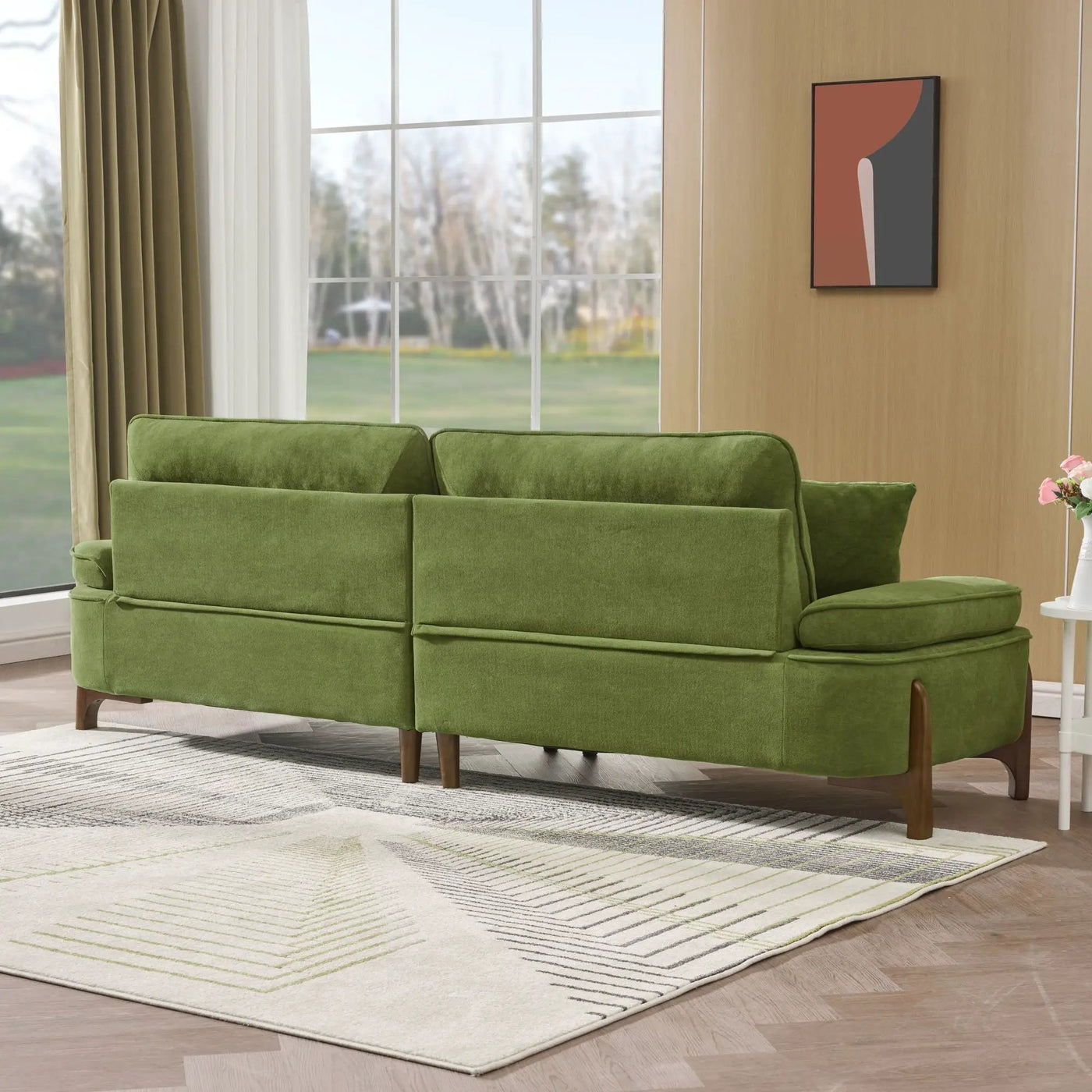 Comfortable Deep Seated Sofa With Pillows by Unique Piece Furniture