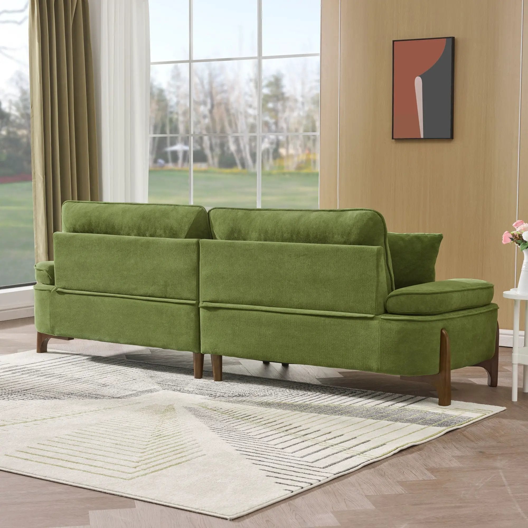 Comfortable Deep Seated Sofa With Pillows by Unique Piece Furniture