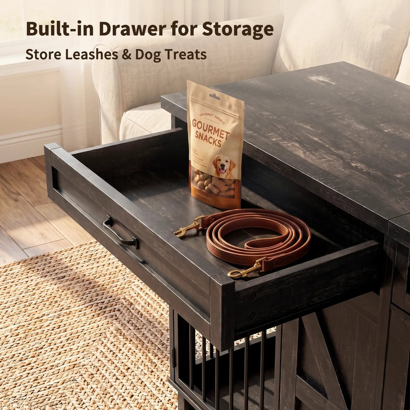 Dog Crate Furniture TV Stand by HouseOfZazla