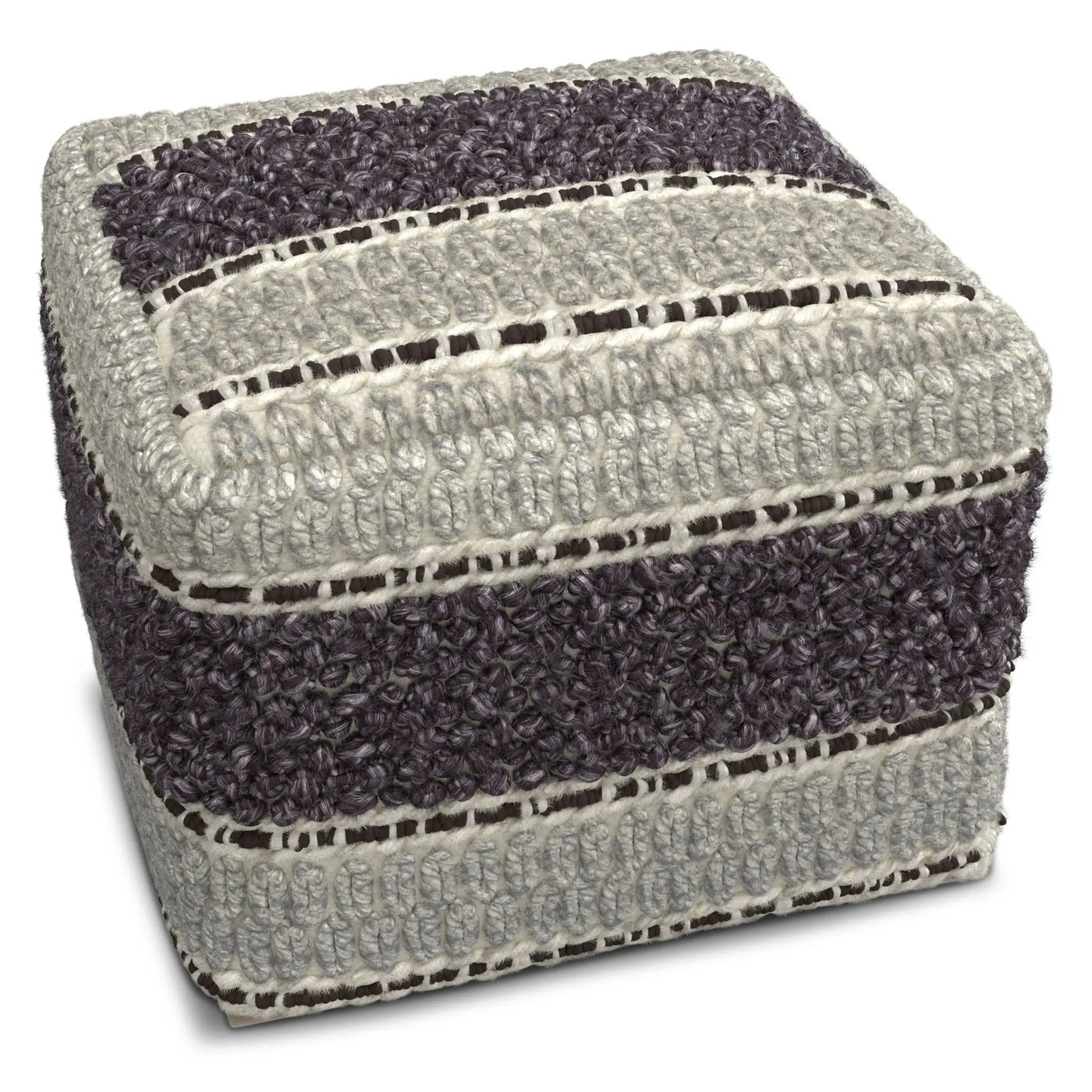 Grady - Handcrafted Square Pouf by HouseOfZazla