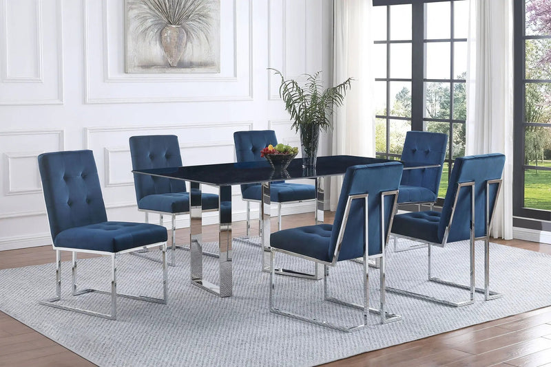 Desden 79-inch Rectangular Sintered Stone Dining Table Grey by Unique Piece Furniture