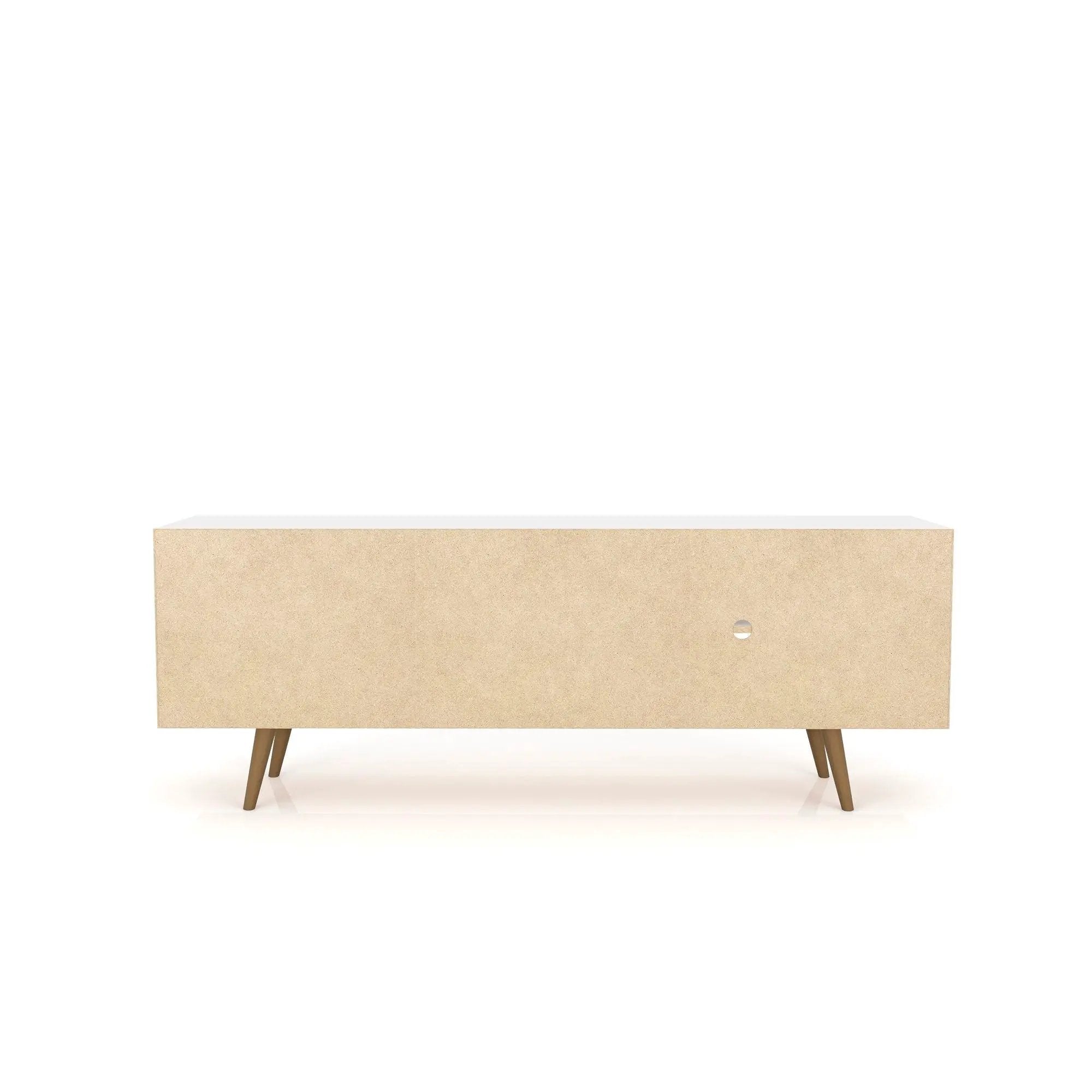 Liberty - TV Stand & 2 Open Shelves - Natural / White by HouseOfZazla