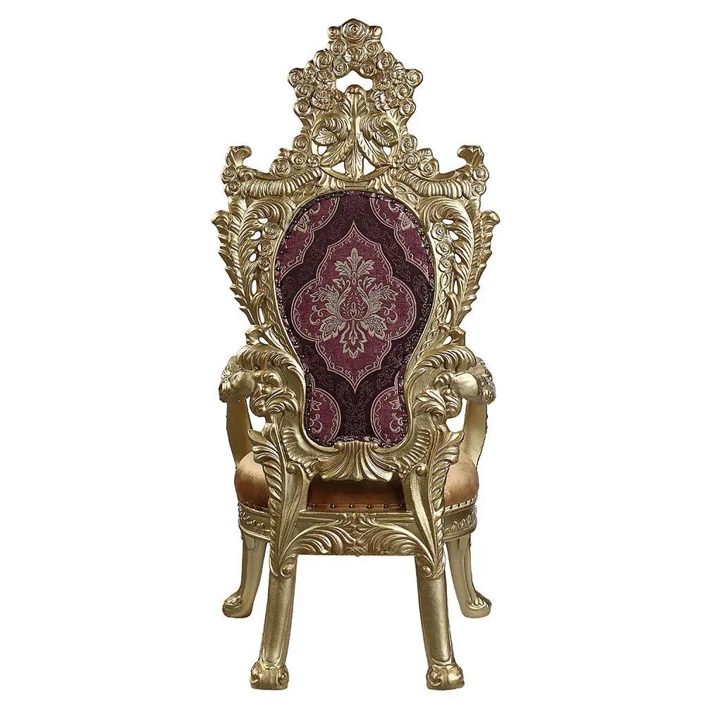 Bernadette - Arm Chair (Set of 2) - Pattern Fabric & Gold by Unique Piece Furniture