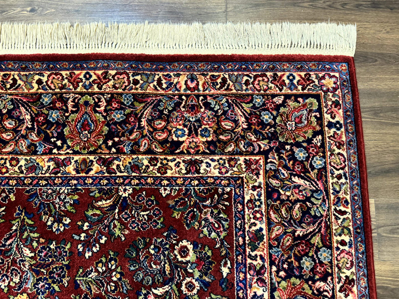 8.8 x 10.6 Karastan Red Sarouk Rug #785, Wool Pile Original 700 Series by Jewel Rugs