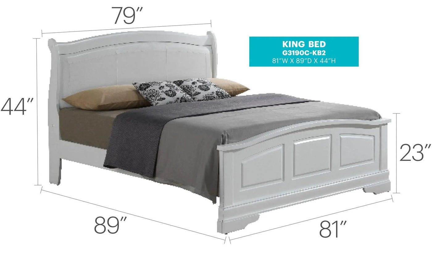 Panel Sleigh Bed Elegantly Crafted by HouseOfZazla