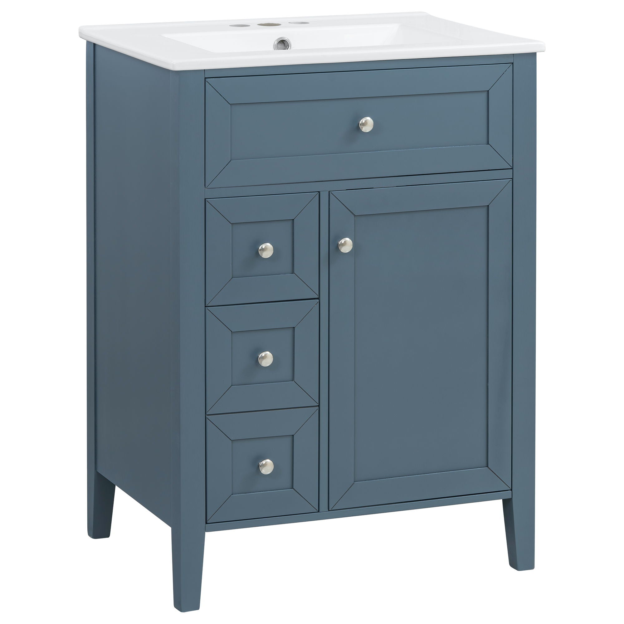 Bathroom Vanity With Sink, Soft Closing Cabinet by HouseOfZazla