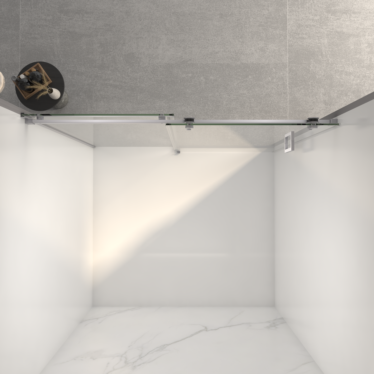 Frameless Sliding Shower Door - 56-60"W x 72"H, photo 4 of 10