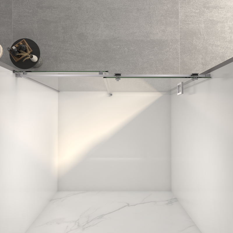Frameless Sliding Shower Door - 56-60"W x 72"H, photo 4 of 10