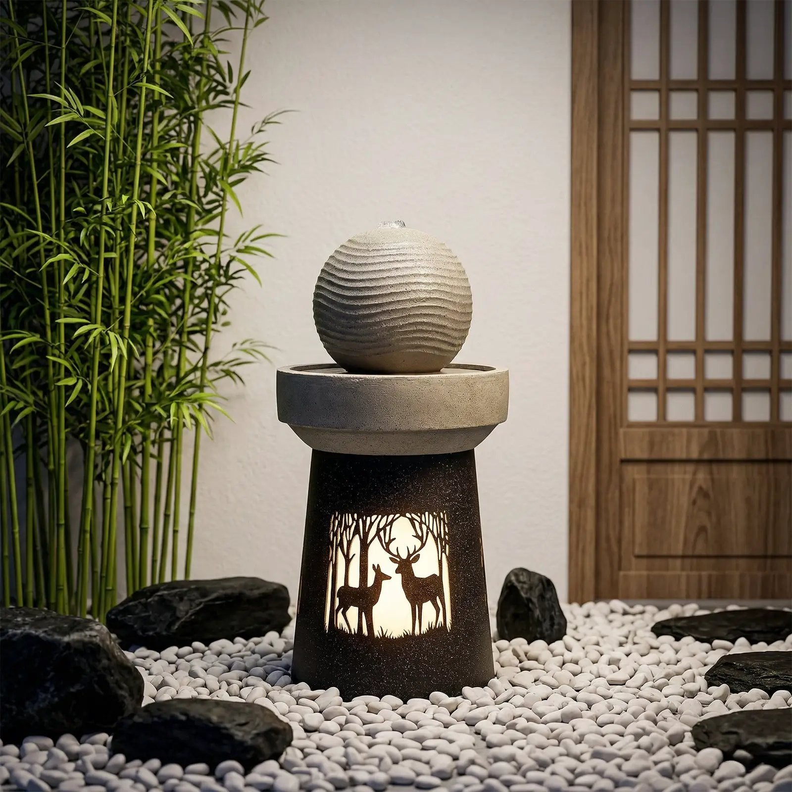 Outdoor Garden Lantern with Warm LED Light by HouseOfZazla