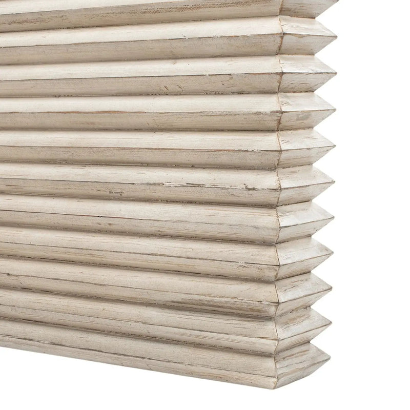 Veda - Geometric Waterfall Dining Table - White by HouseOfZazla