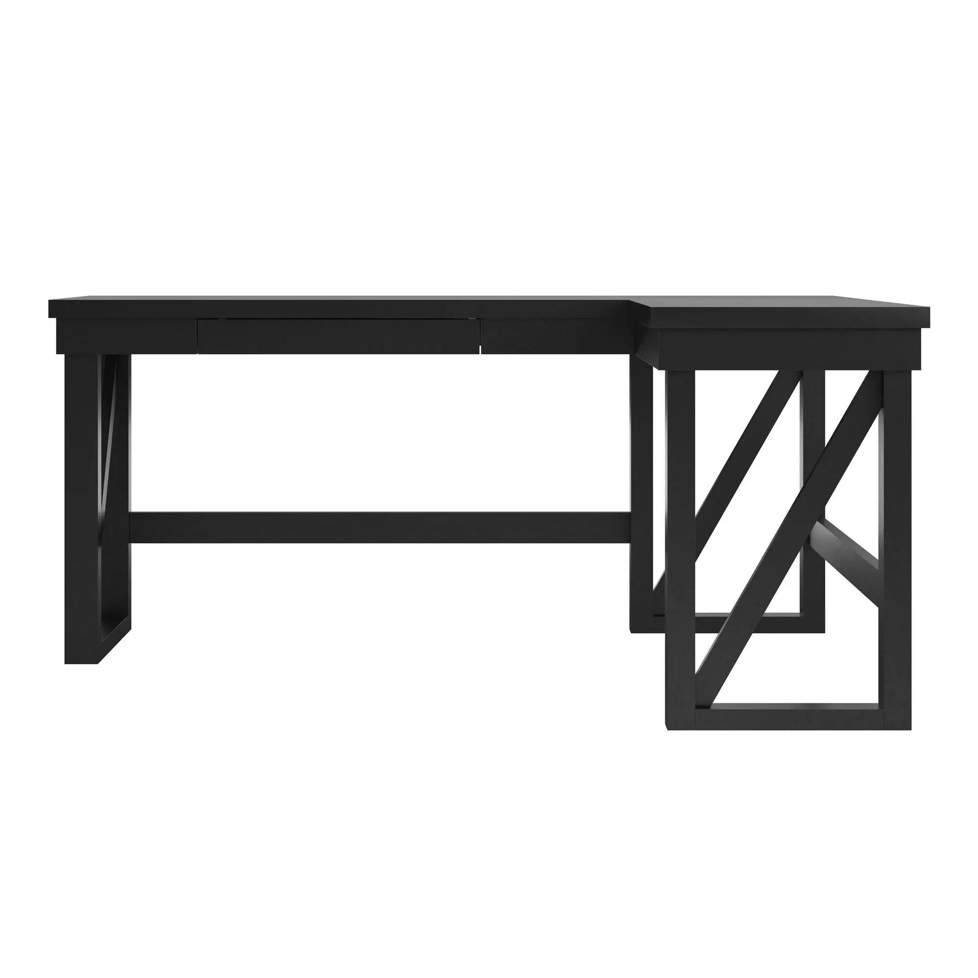 Crestwood - Lift Top L Desk - Black by Unique Piece Furniture