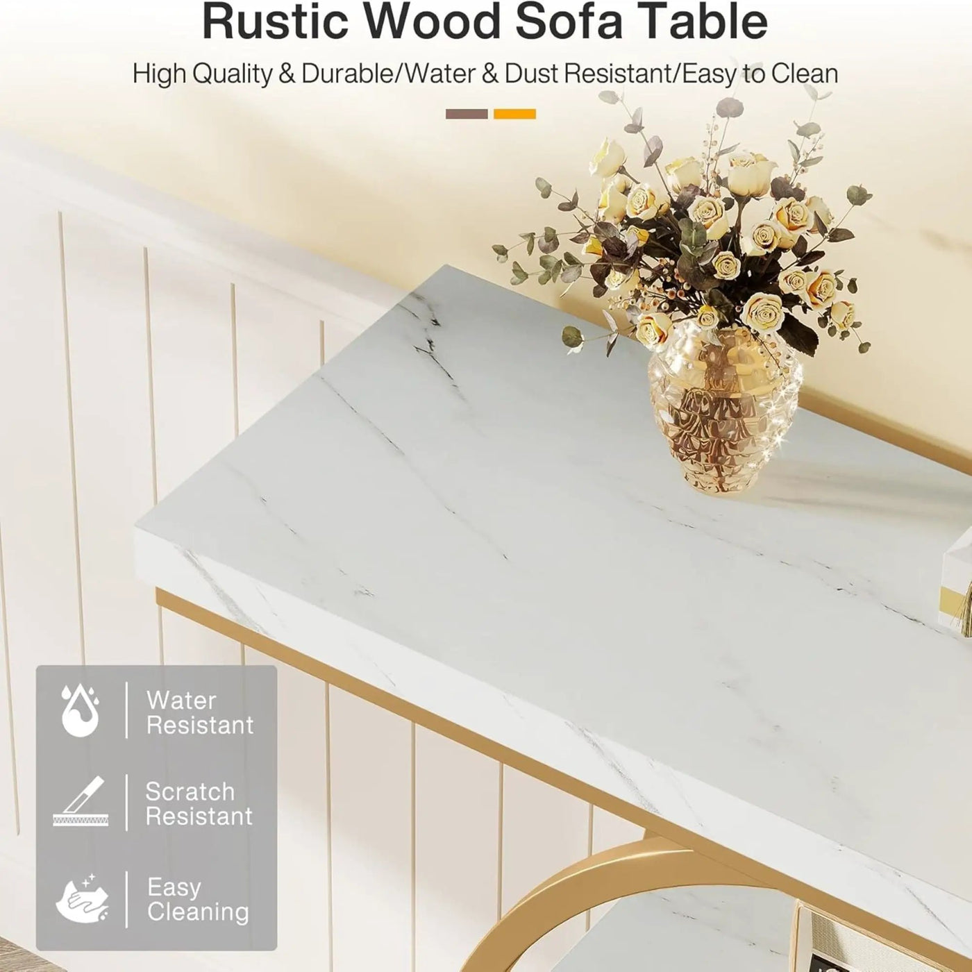 Console Table With 4 Tier Design For Living Hallway by HouseOfZazla