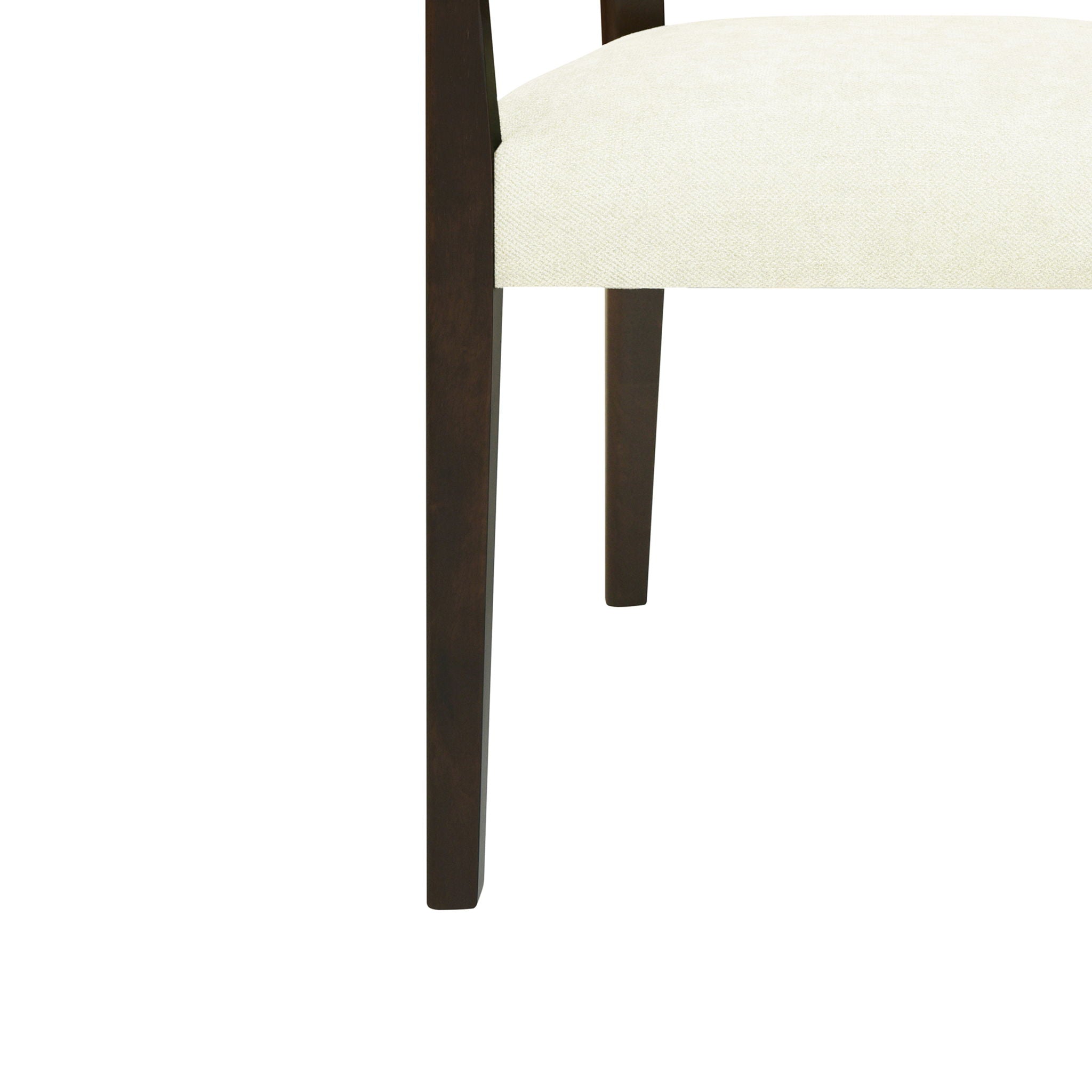 Mid Century Modern Arm Dining Chair Set With Rattan Backrest by HouseOfZazla