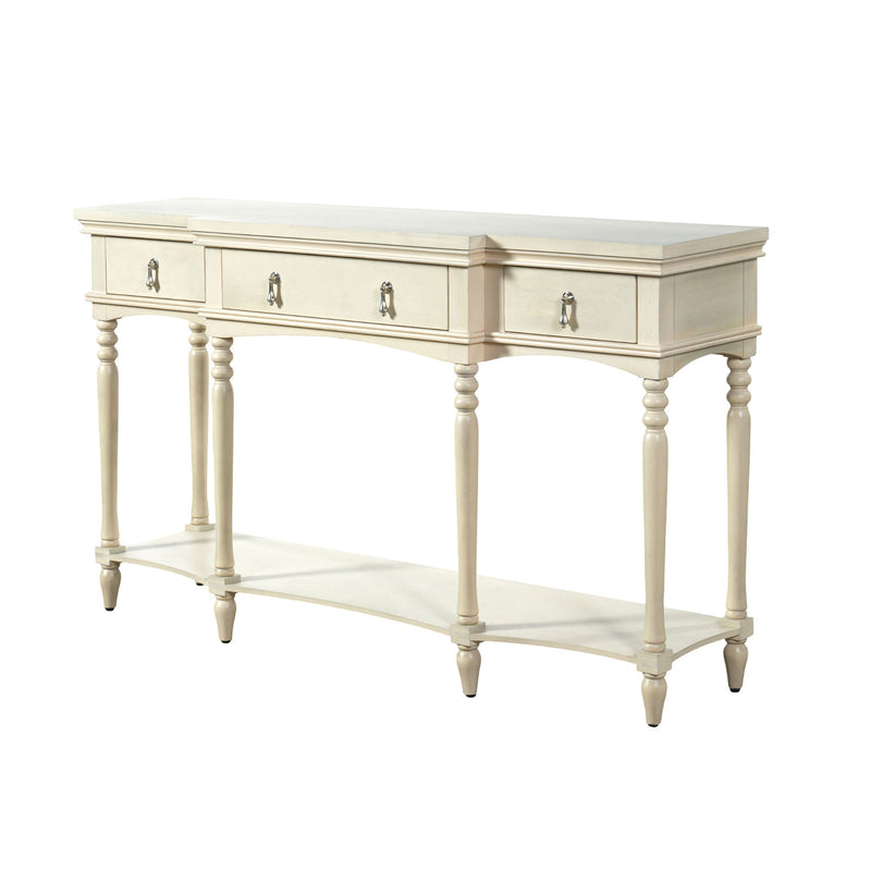 Retro Console Table With 3 Soft Close Drawers by HouseOfZazla