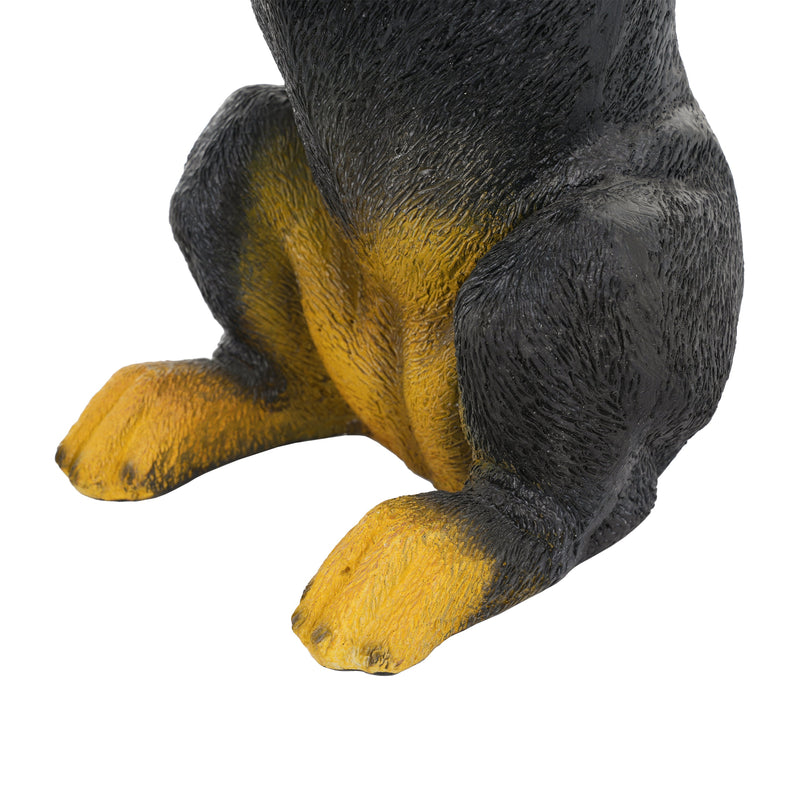 22.17'H Black Dog Side Table Pedestal End Table Stool by HouseOfZazla