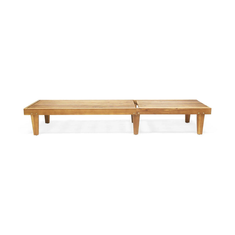 Nadine Stylish Chaise Lounge Chair - Teak by HouseOfZazla