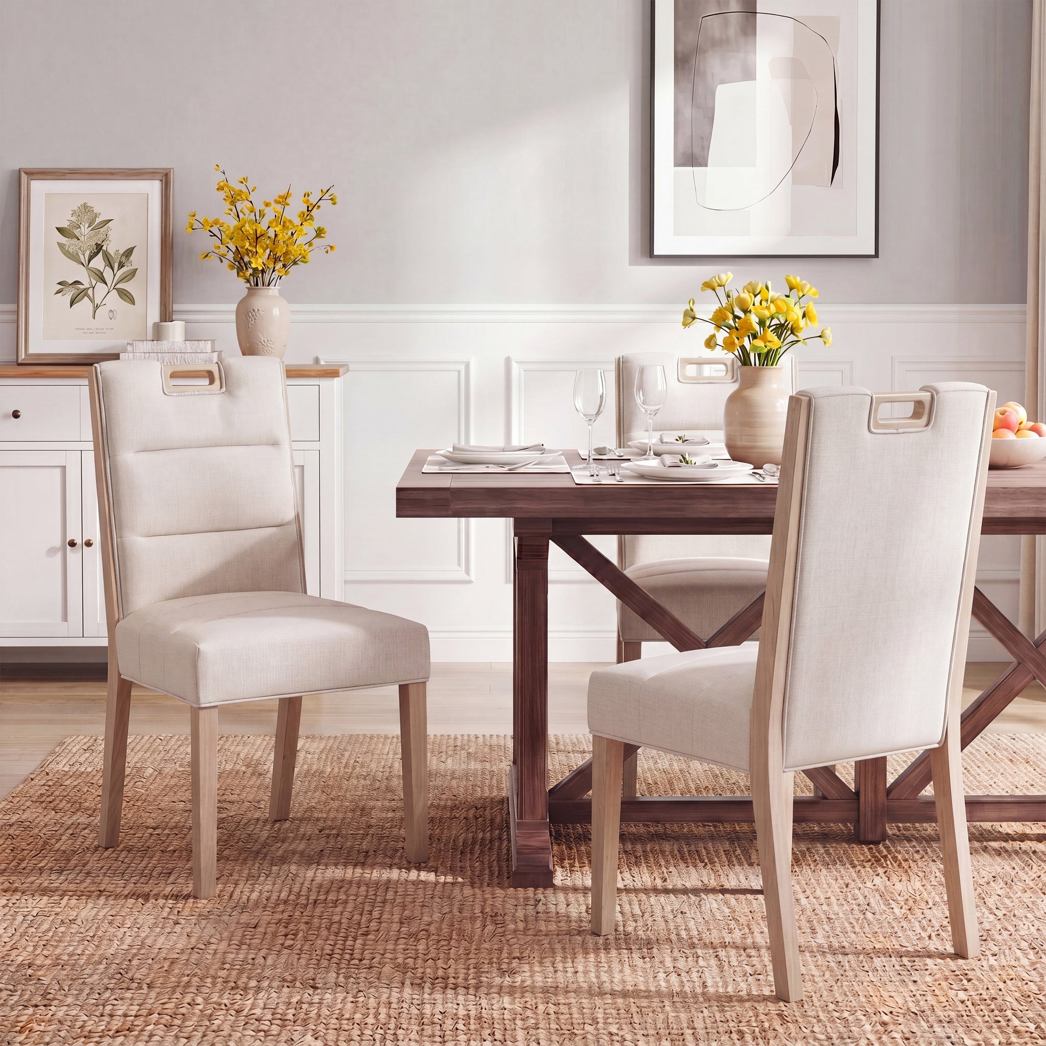 Upholstered Armless Dining Chairs by HouseOfZazla
