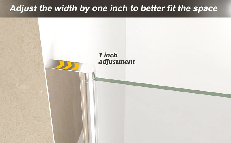 31-30"x 72" Bifold Shower Door, 1/4" (6mm) Tempered Glass by HouseOfZazla