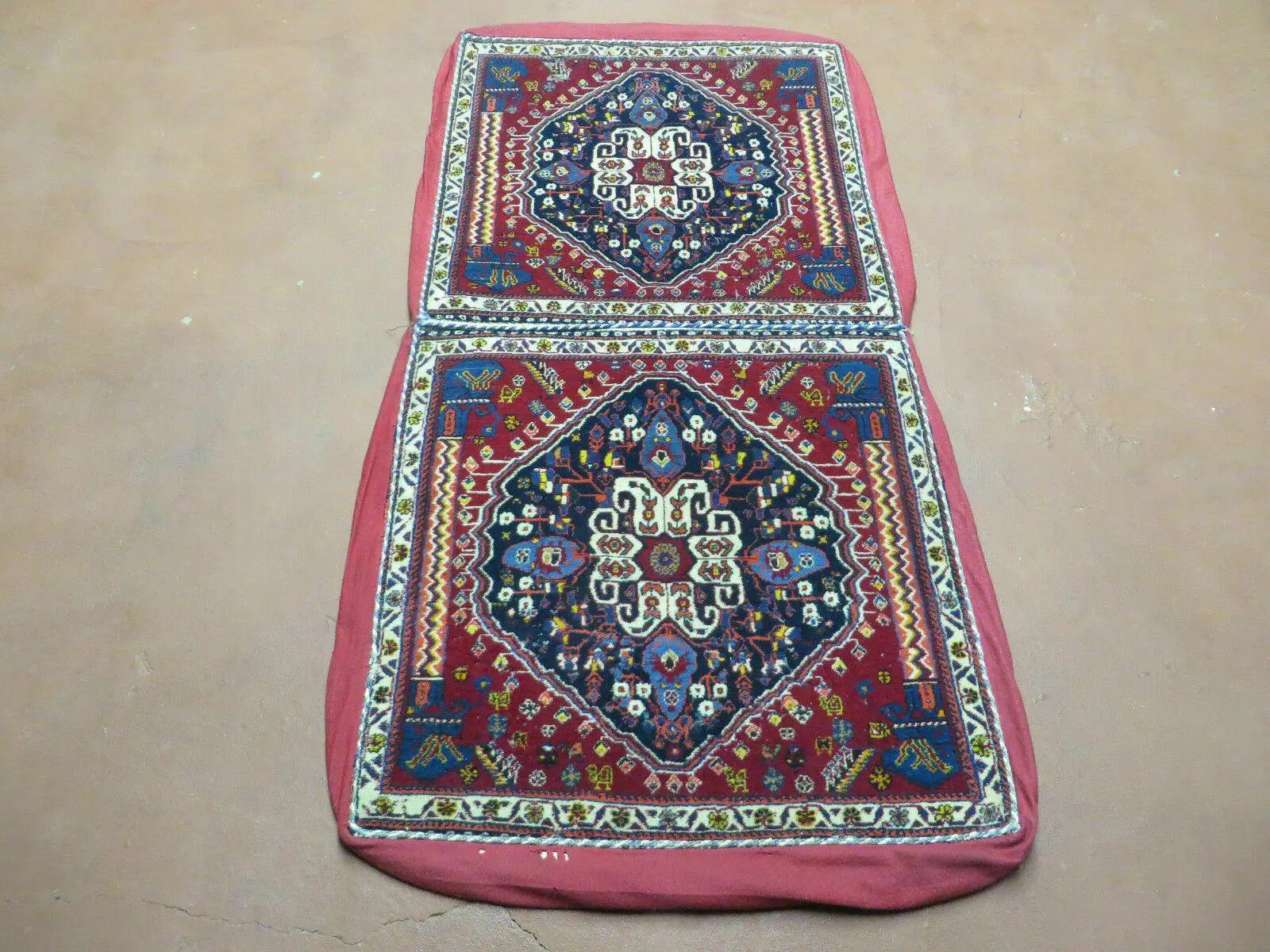 2'X 4' Antique Handmade Turkish Floral Oriental Wool Rug Pillow Case Cushion by Jewel Rugs