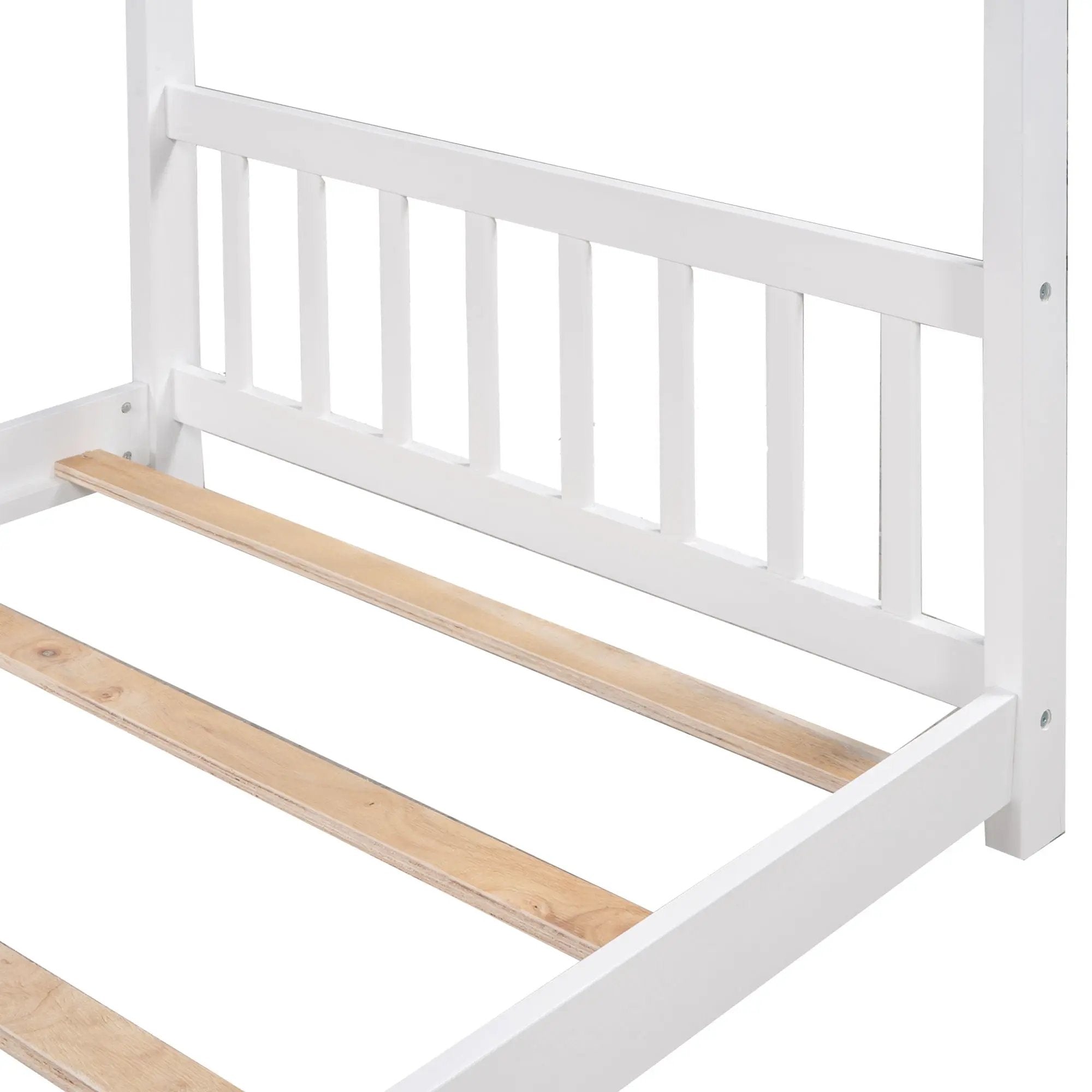 House Platform Bed With Headboard And Footboard, Roof Design