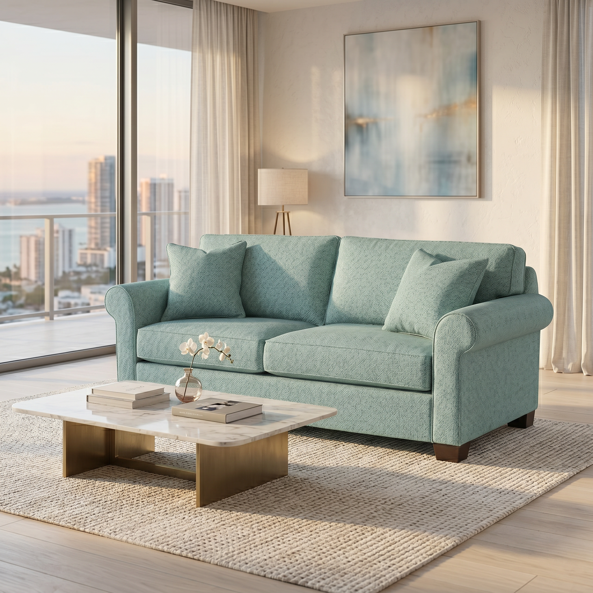 Irlanda Sofa – Made in USA, Custom Fabric Options by HouseOfZazla