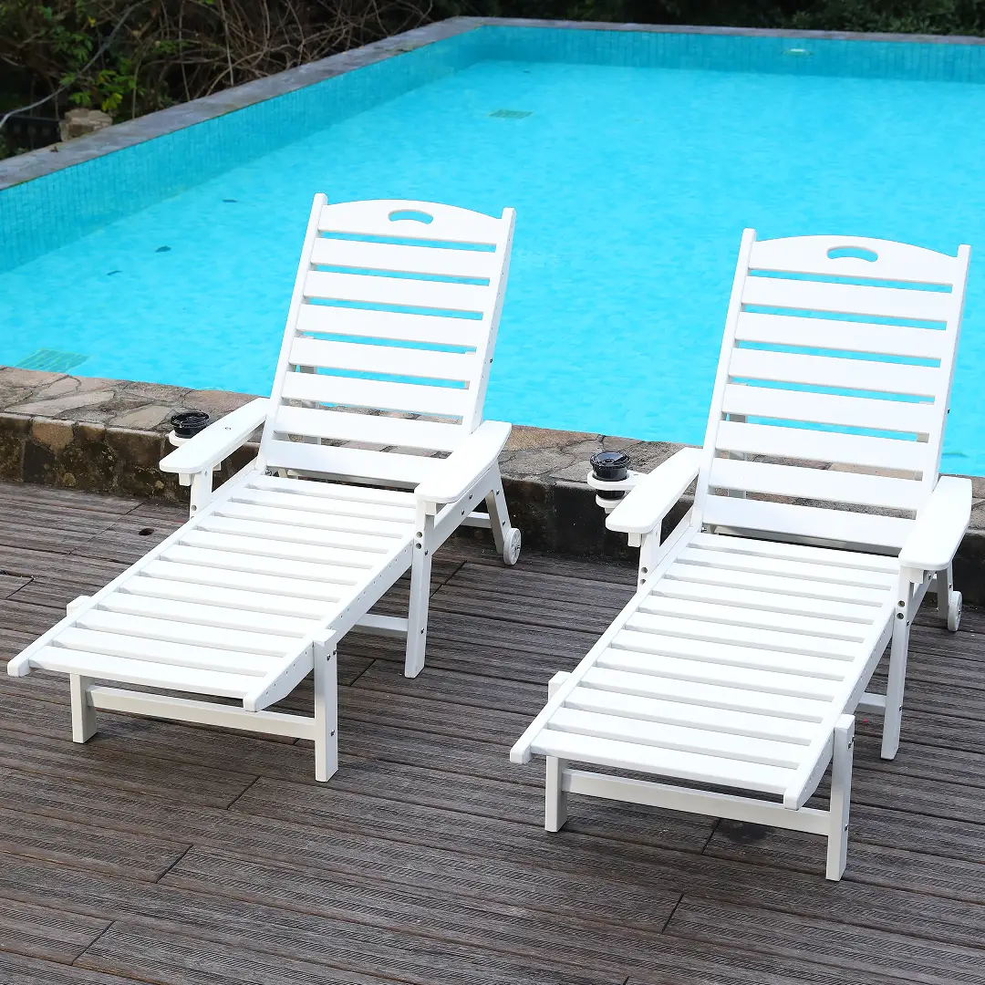 HDPE Chaise Lounge Chair Outdoor by HouseOfZazla