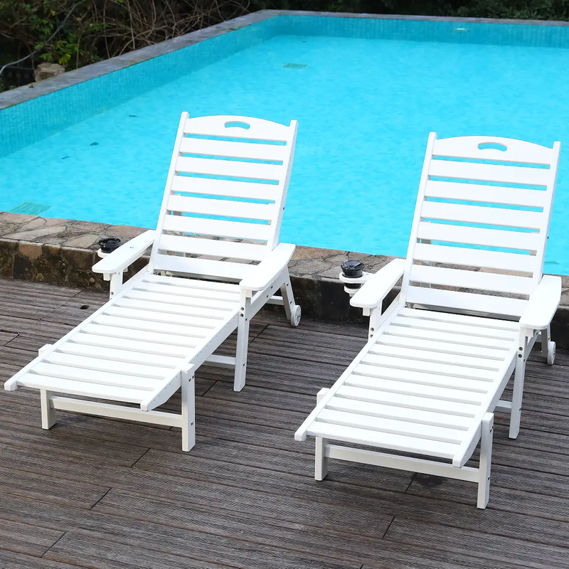 HDPE Chaise Lounge Chair Outdoor by HouseOfZazla