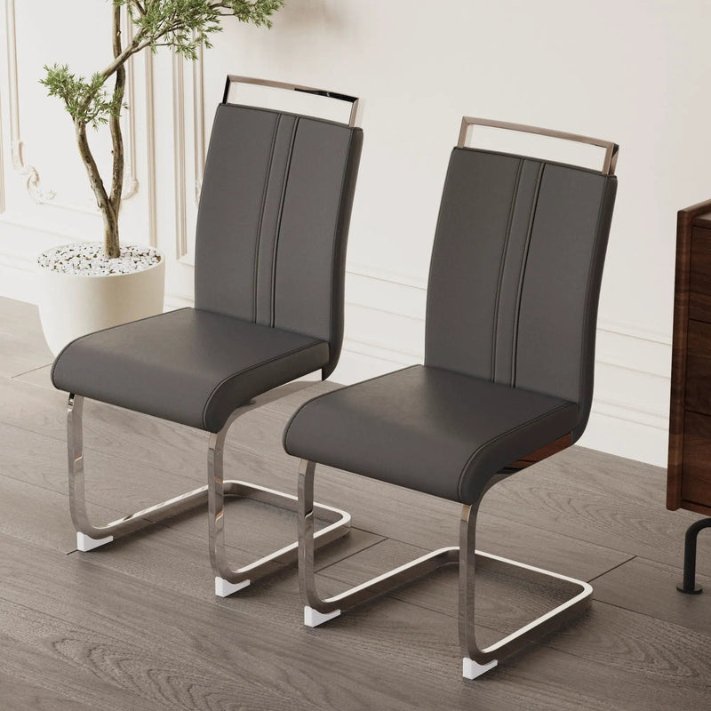 Modern Dining Chairs With Padded Seat, High Back by Unique Piece Furniture