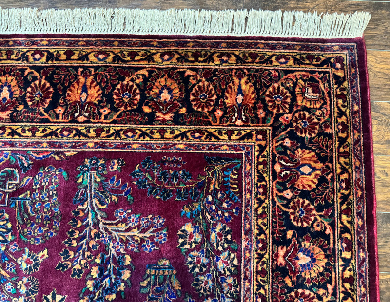 Antique Karastan Rug 8.6 x 12, Wool Pile, Vintage Discontinued Karastan Sarouk Lanamar by Jewel Rugs