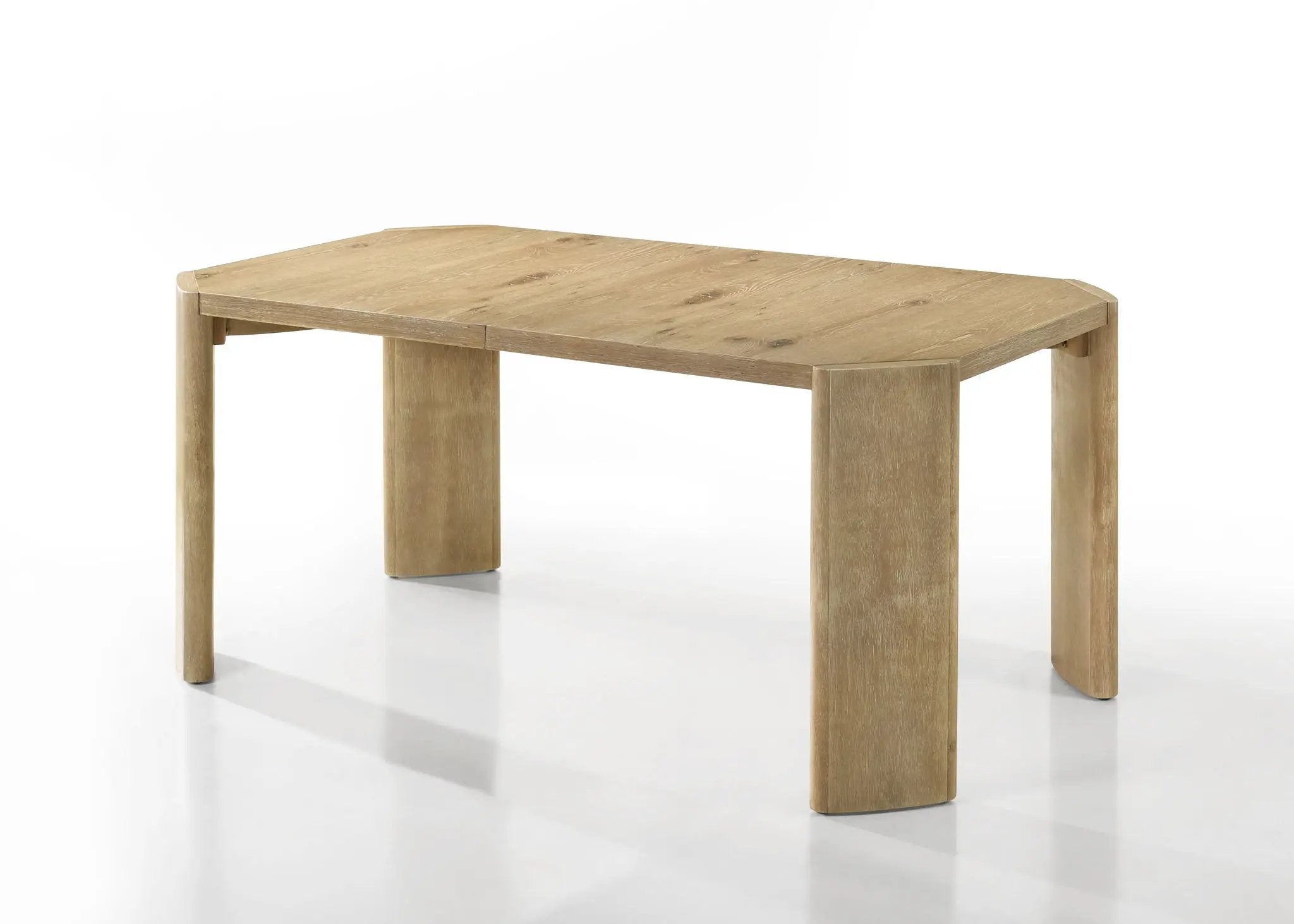 Magnus - 6 Piece Extendable Rectangular Dining Table Set With Dining Bench - Oak by Unique Piece Furniture