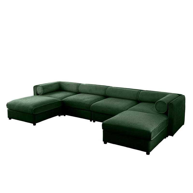 Contemporary Elegant Sofa With Storage And Ottoman by Unique Piece Furniture