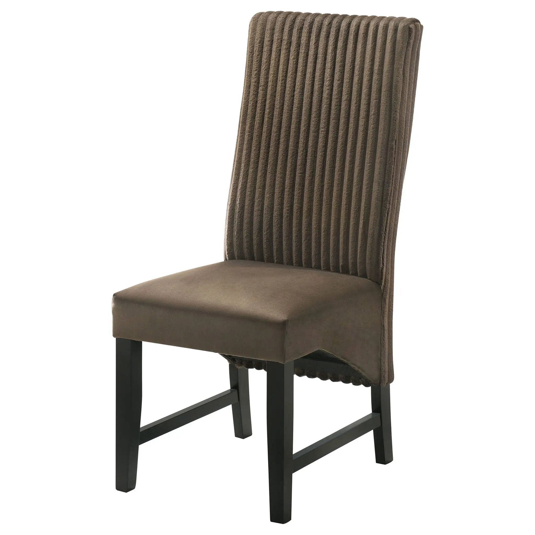 Barrand Upholstered Dining Side Chair Chocolate (Set of 2) by Unique Piece Furniture