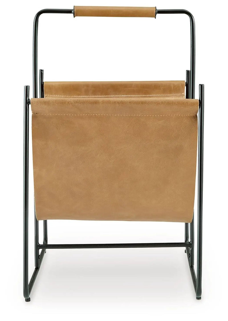 Faronworth - Magazine Rack - Brown / Black by Unique Piece Furniture