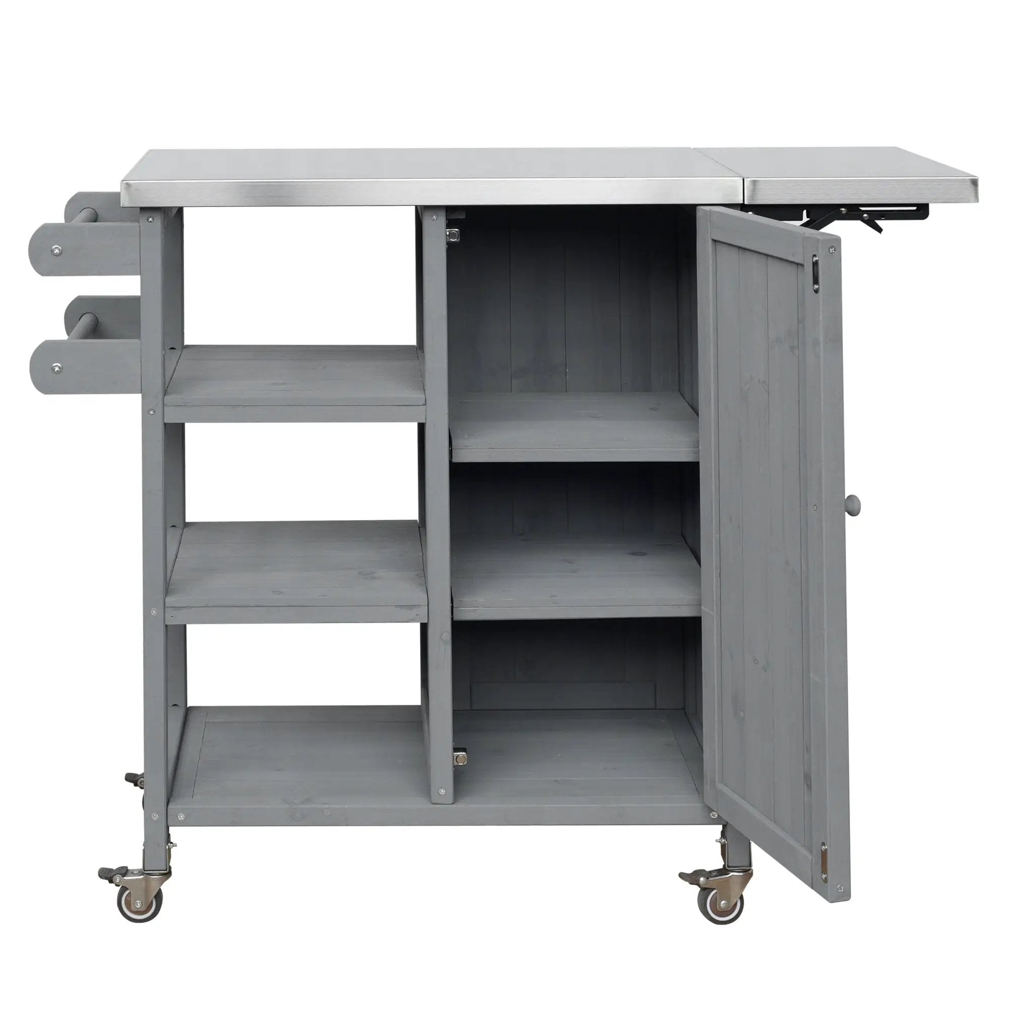 Foldable Outdoor Kitchen Island Patio Kitchen Cart by HouseOfZazla
