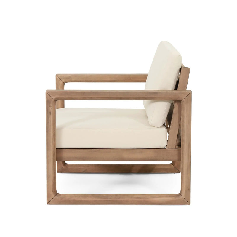 Outdoor Acacia Wood Patio Club Chair by HouseOfZazla