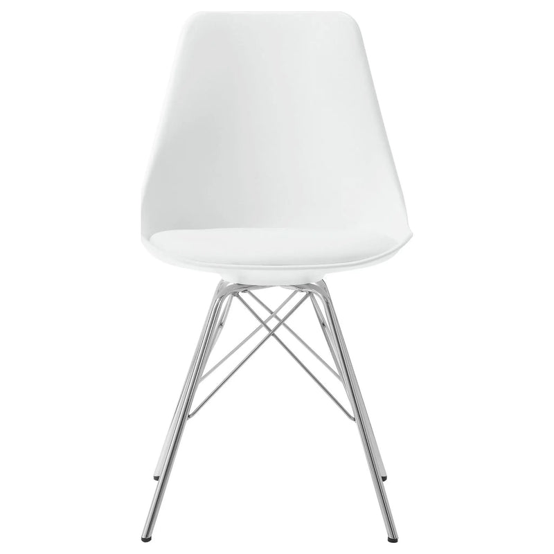 Juniper Polypropylene Dining Side Chair White (Set of 2) by Unique Piece Furniture